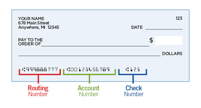 Dx - Where to find your Routing, Account, and Check numbers