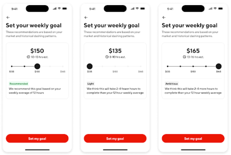 Set and Track Weekly Earnings Goals - 3