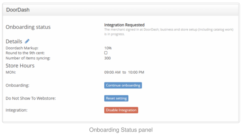 onboarding status