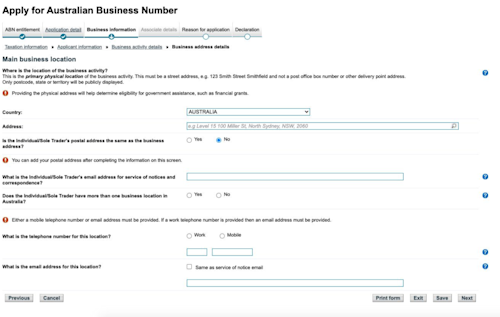 Dx - Enter in your address, phone number, and email