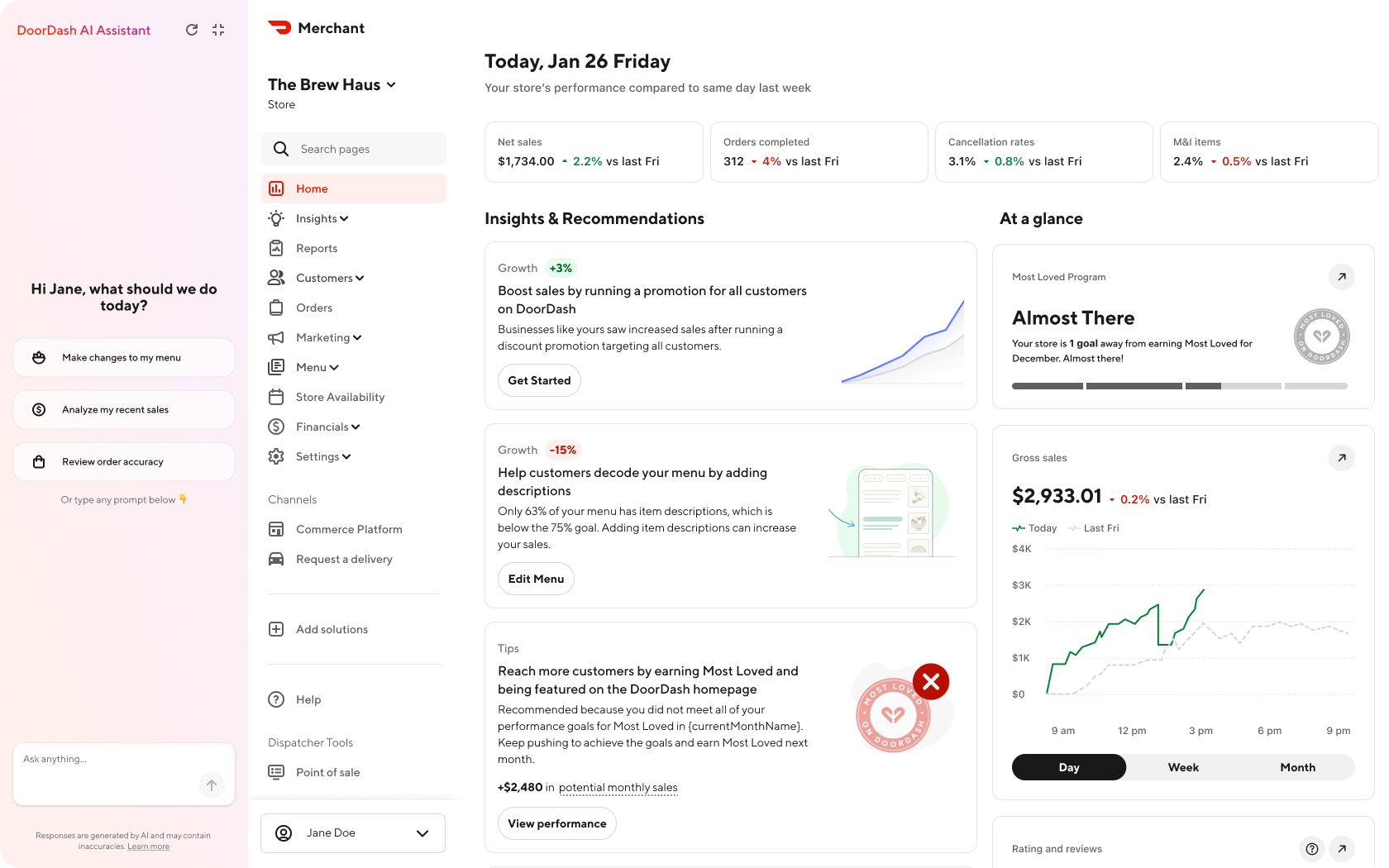 How to Use DoorDash Assistant in the Merchant Portal | Merchant
