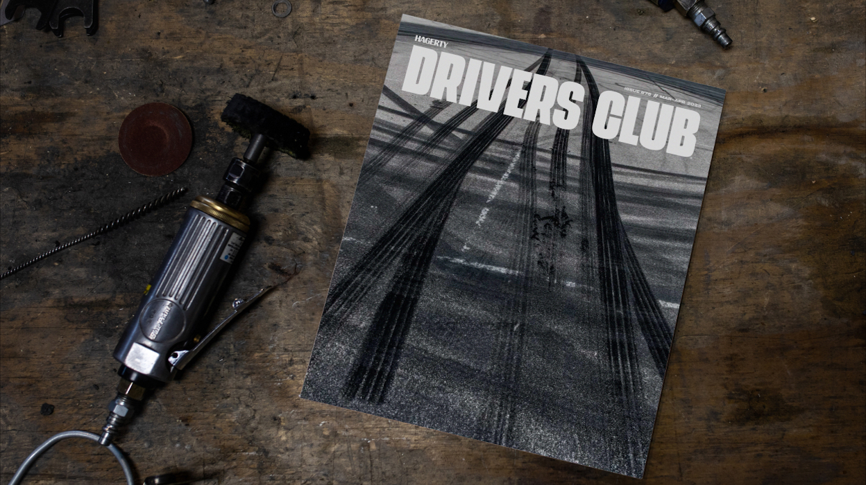 The Hagerty Drivers Club magazine on a table