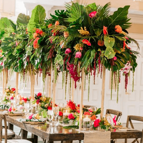 tropical wedding flowers