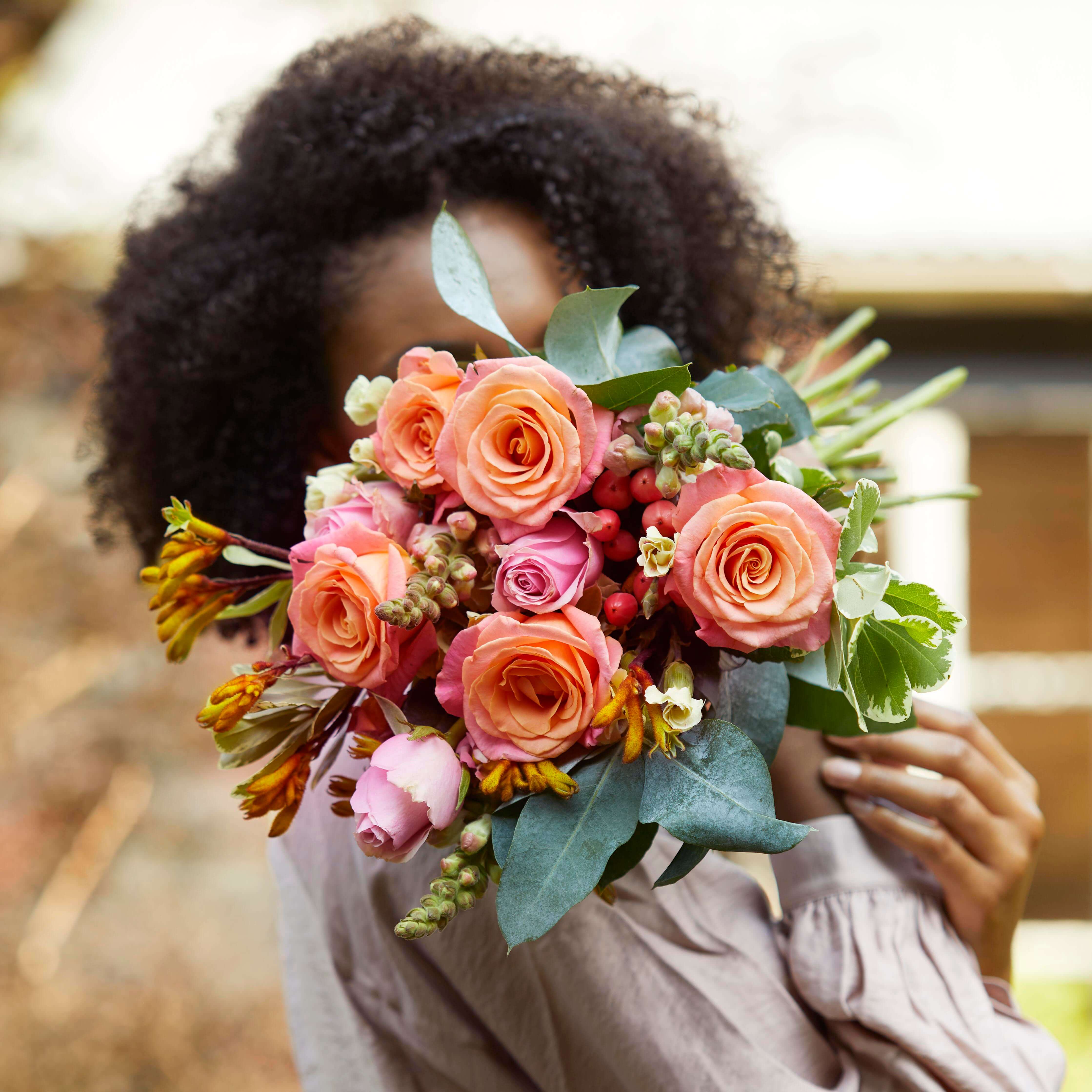 50th birthday photoshoot with flowers