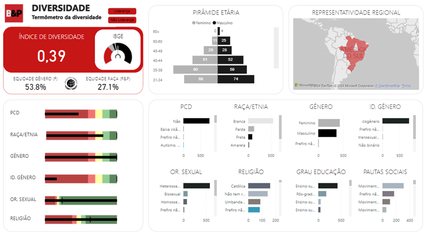 ermômetro da Diversidade da B&Partners 2023
