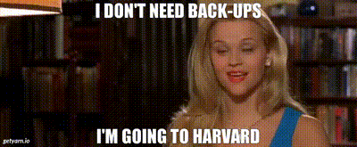 I don-t need backups