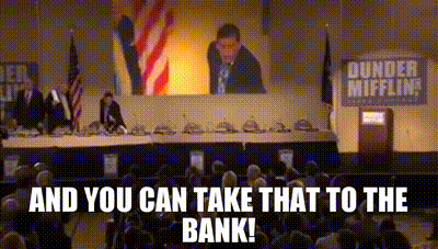 You can take it to the bank