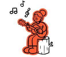 kid playing guitar