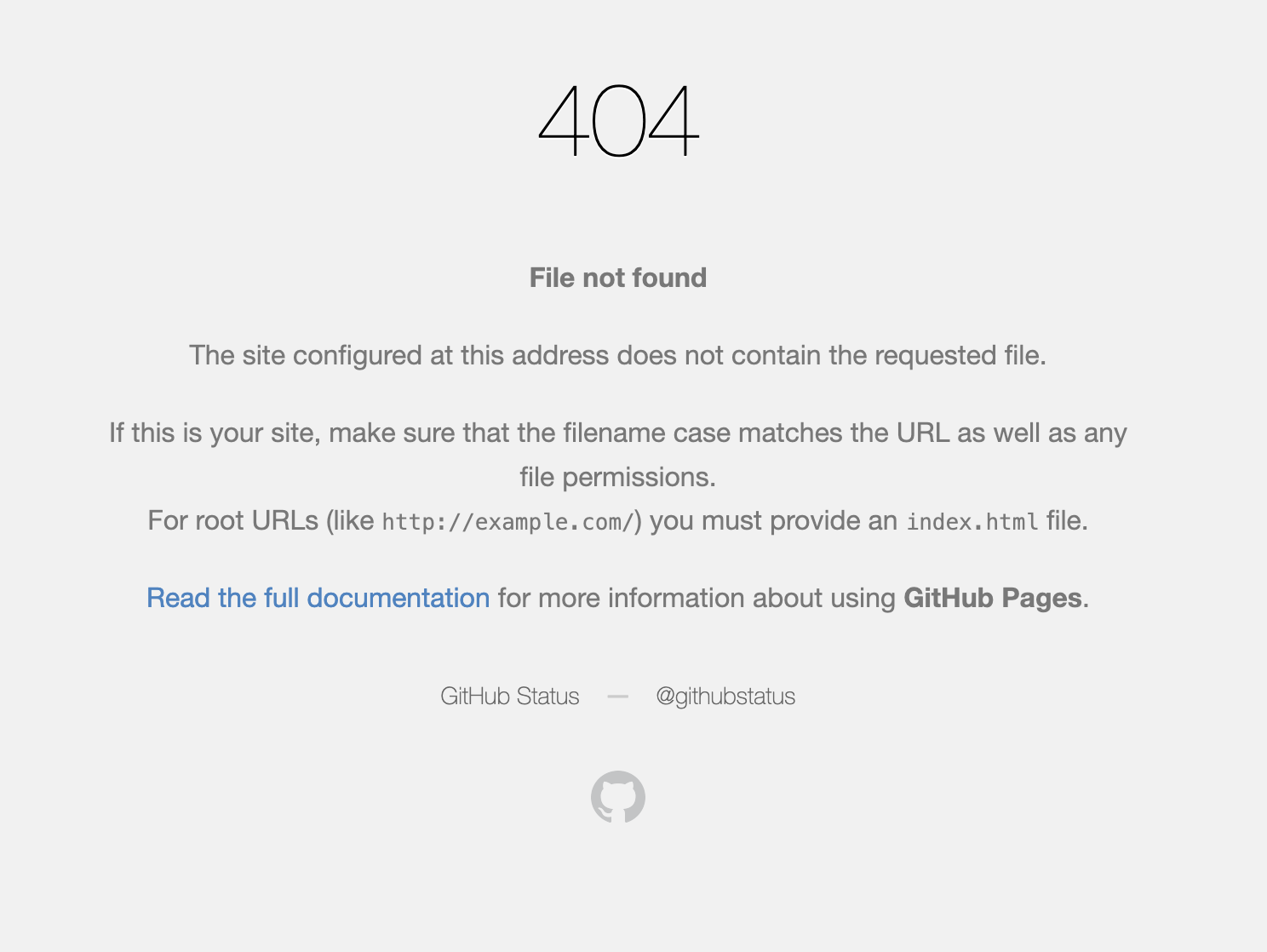 404 github error