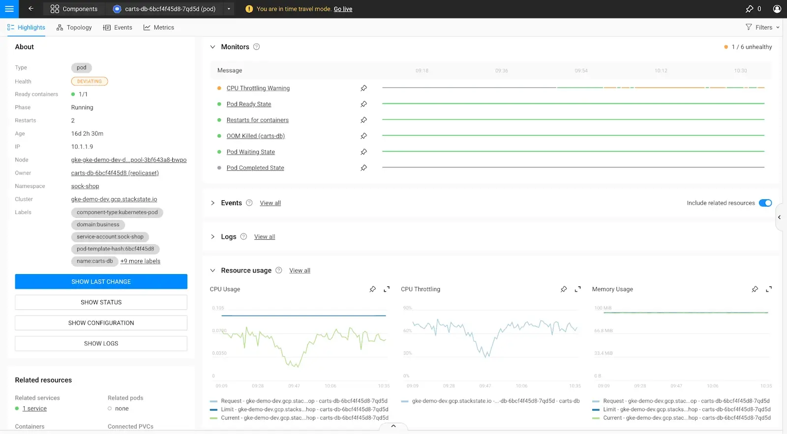 CPU Throttling Metric