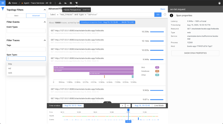 StackState Traces 4.1 release