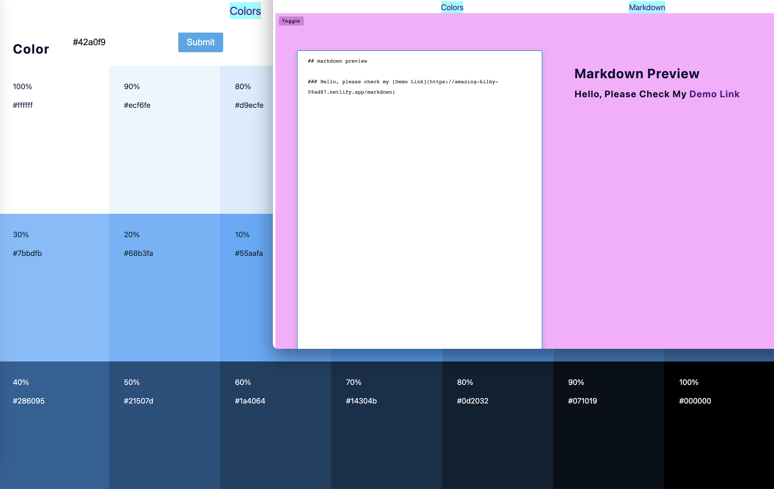 Small react projects