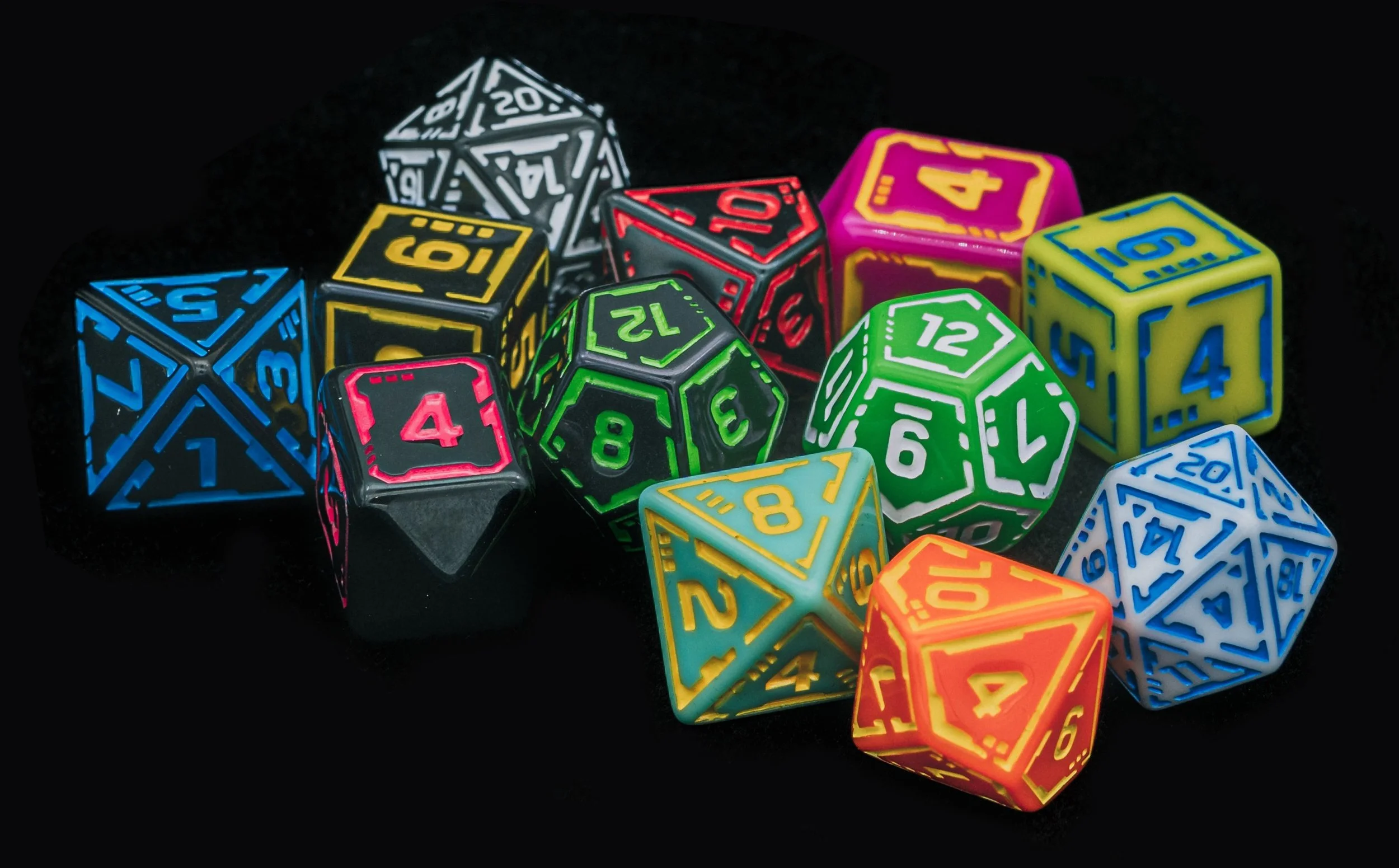 Cyberpunk TCG Gig Dice