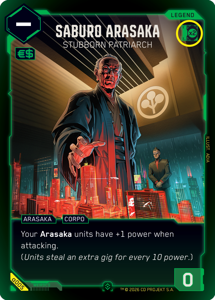 Saburo Arasaka: Stubborn Patriarch