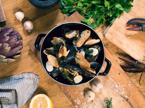 Moules Frites på Furuvik Havskrog.