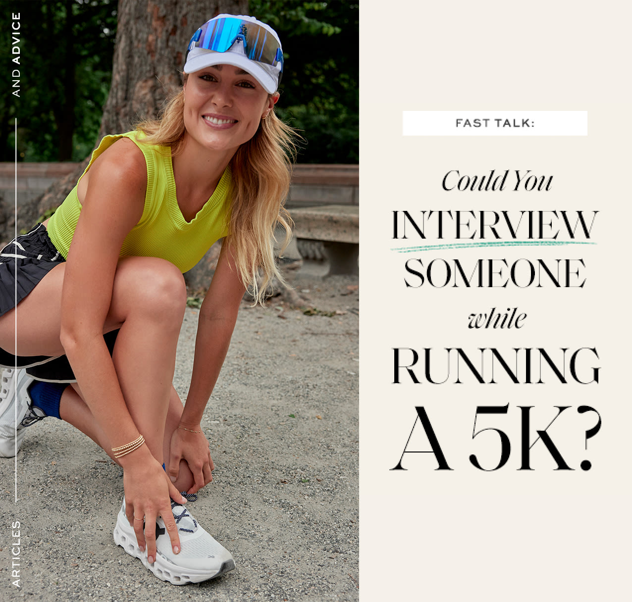 On The Run: Could You Interview Someone While Running A 5K?