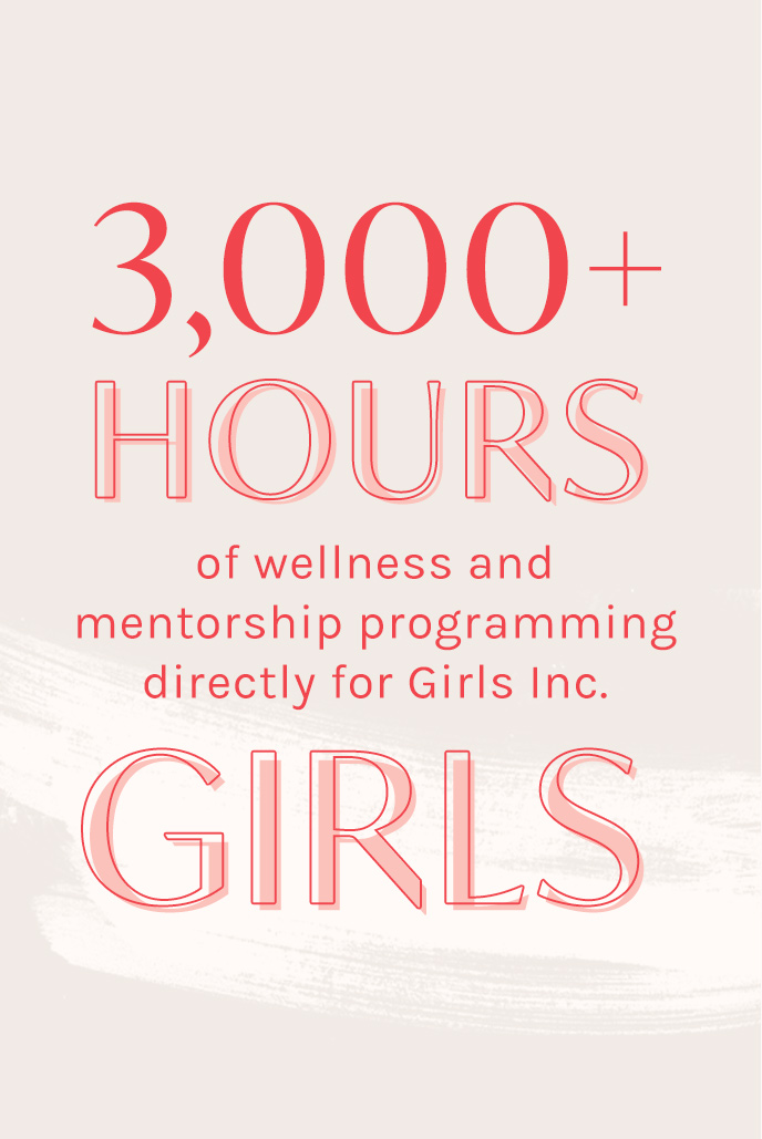 Over 3,000+ Programming Hours In Support Of Girls at Girls Inc.
