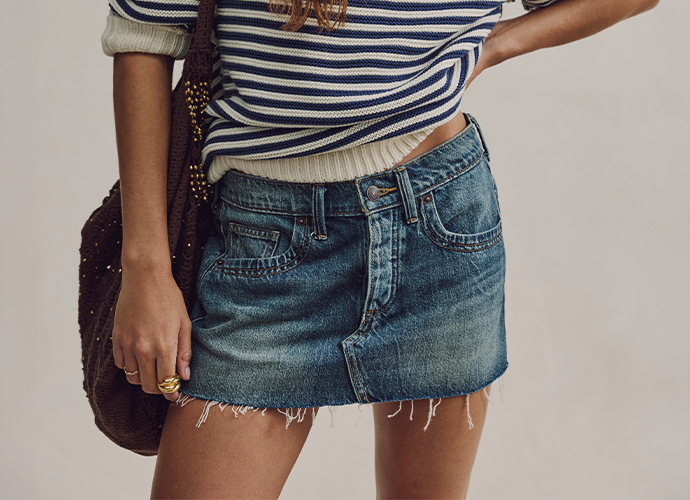 Shop FP Skirts: Denim