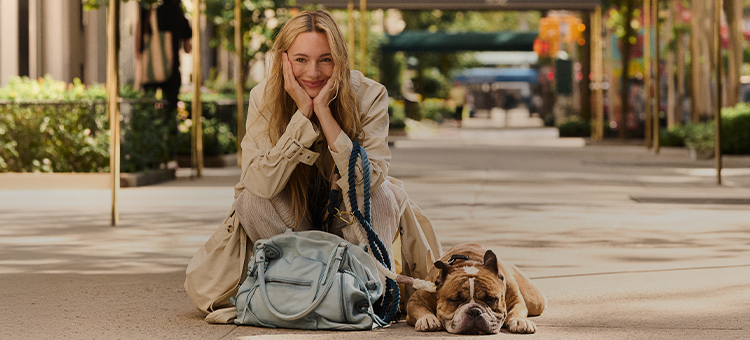 Find Your Best Friend: We The Free Bags, in partnership with Best Friends Animal Society. Photographed with real rescue dogs, exploring the bond between people, pets, and the bags that go everywhere with them.