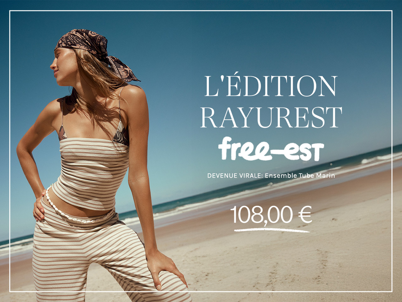 Tunique Oversize Femme Free People - Rayures, Manches Longues - Taille S - Style Plage Décontracté - Occasion Très Bon état