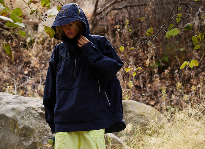 【Free People】FP Movement 折りたためるジャケット ストライプ Free People Movement Spaced Out Jacket Nylon Hem Contrast