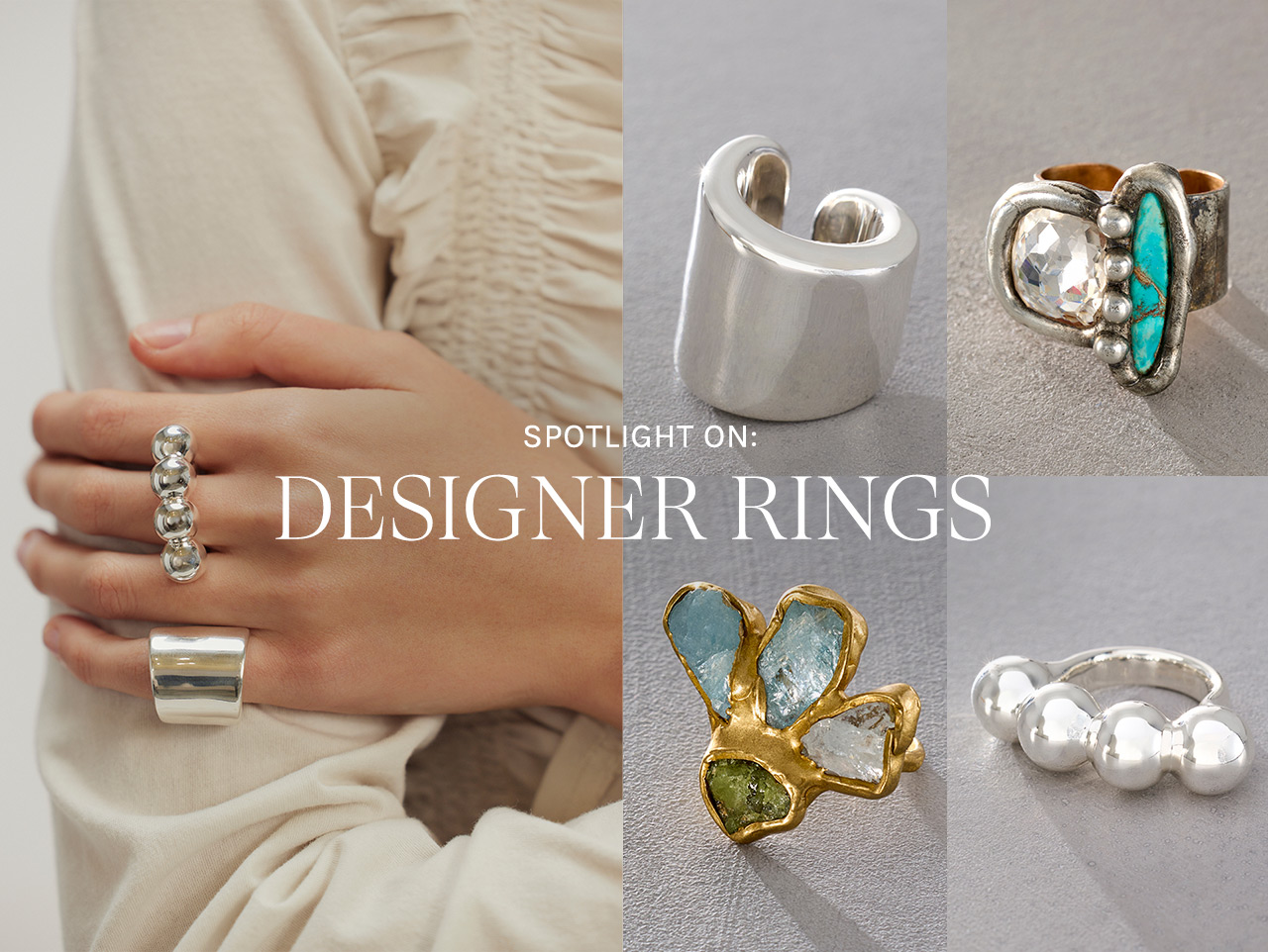 Murphy Ring | Jennifer Fisher New🌟Free People-Mirrors Cuff Ring display picture 1