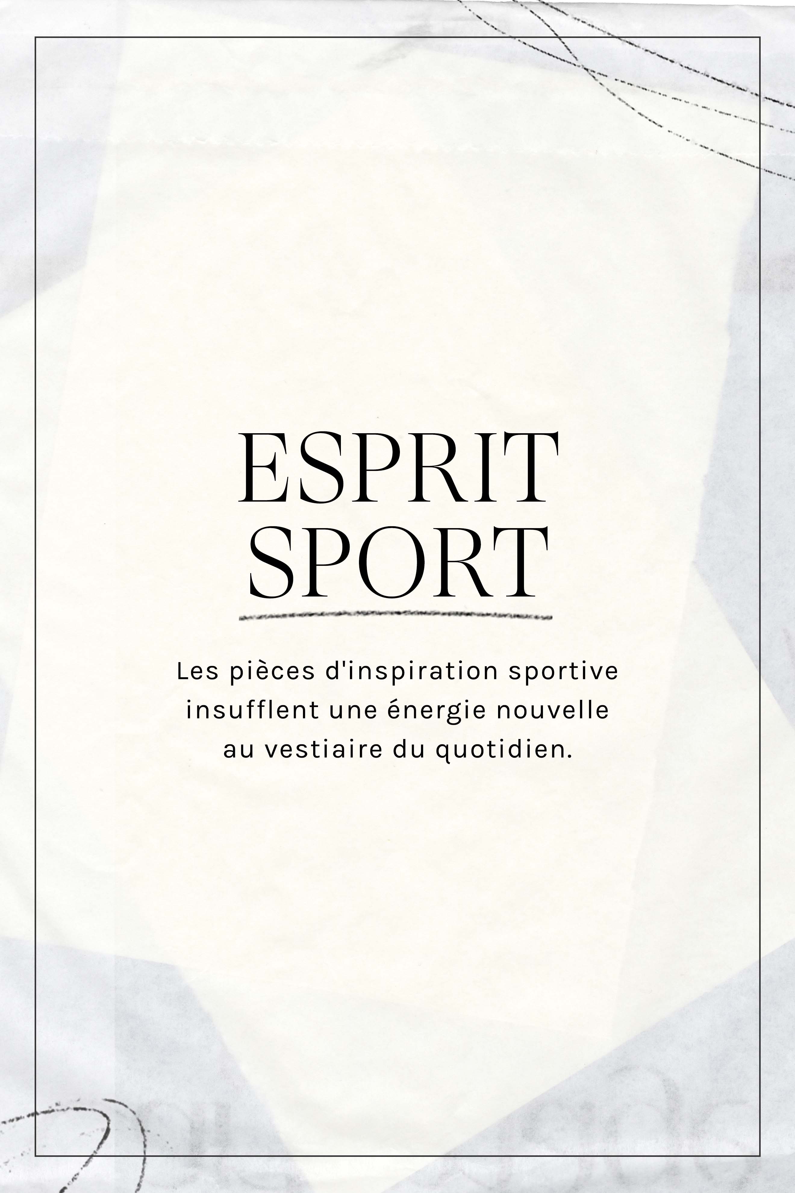 Sportif : Des pièces d'inspiration sportive insufflent de l'énergie dans les tenues du quotidien.