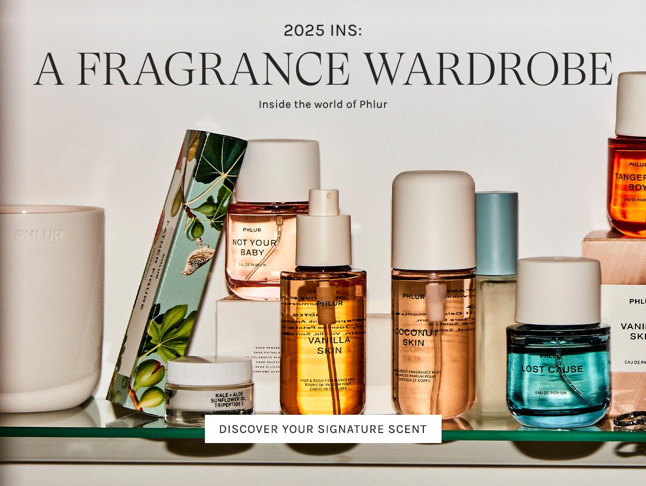 2025 Ins: A Fragrance Wardrobe. Inside the world if Phlur. Discover your signature scent.