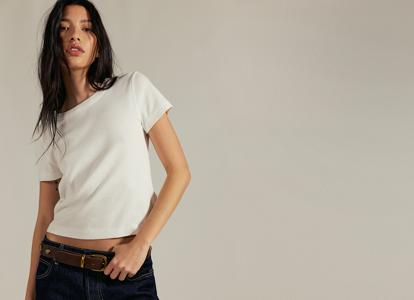 トップス SHEER CARDBOARD PUFF SHOULDER TOP SHEER CARDBOARD PUFF SHOULDER TOP