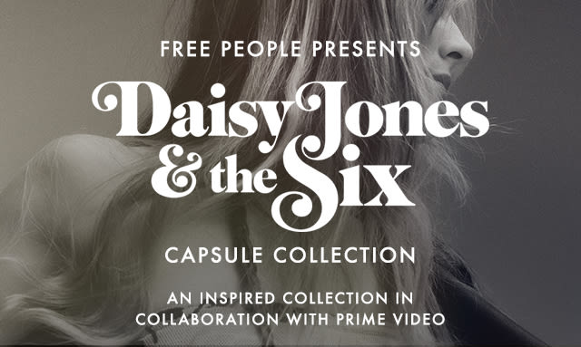 Free People Presents: Daisy Jones & the Six Capsule Collection, an inspired collection in collaboration with Prime.