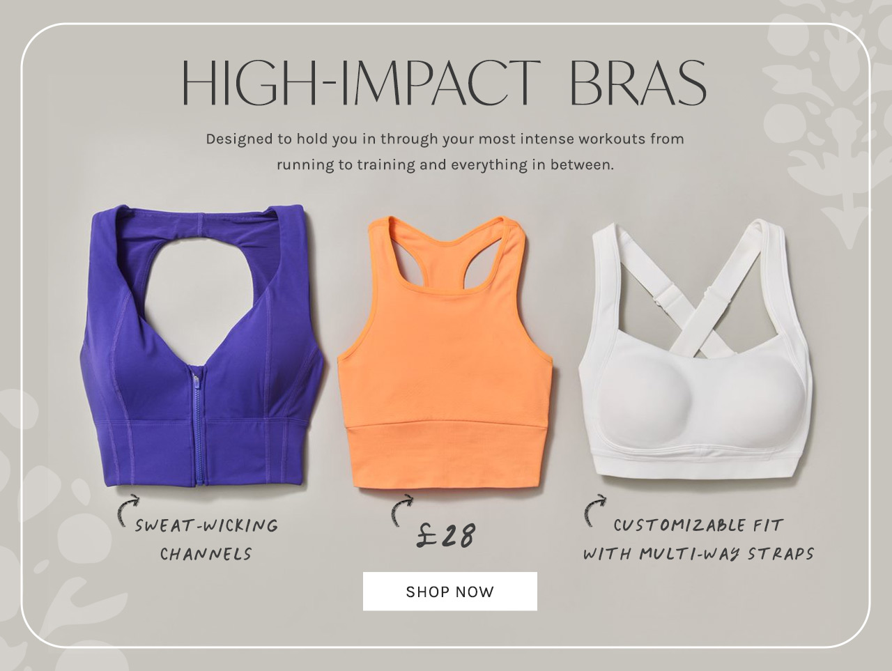 FP Movement Out of Your League Bra, 50 Sports Bras We'd Recommend Sweating  in, All $50 or Less