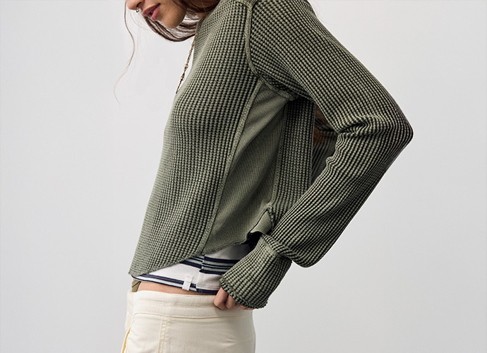 Shop FP Tops: Thermals + Henleys