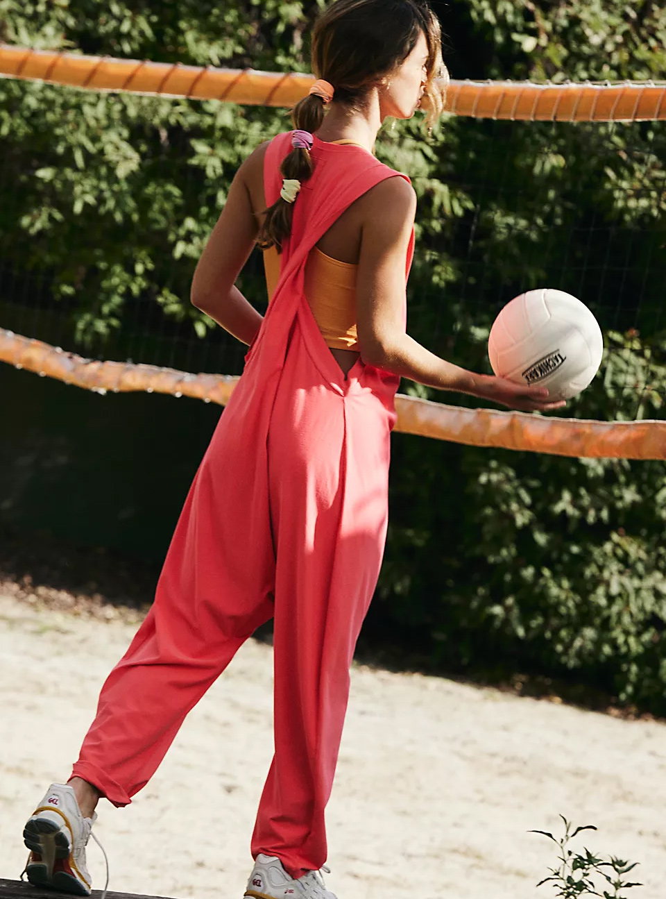 Free People, Pants & Jumpsuits, Free People Fp Movement Red Hard To  Forget Flare Leggings M Bnwots