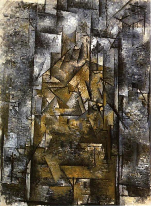 Georges Braque, "Tetti a Ceret"