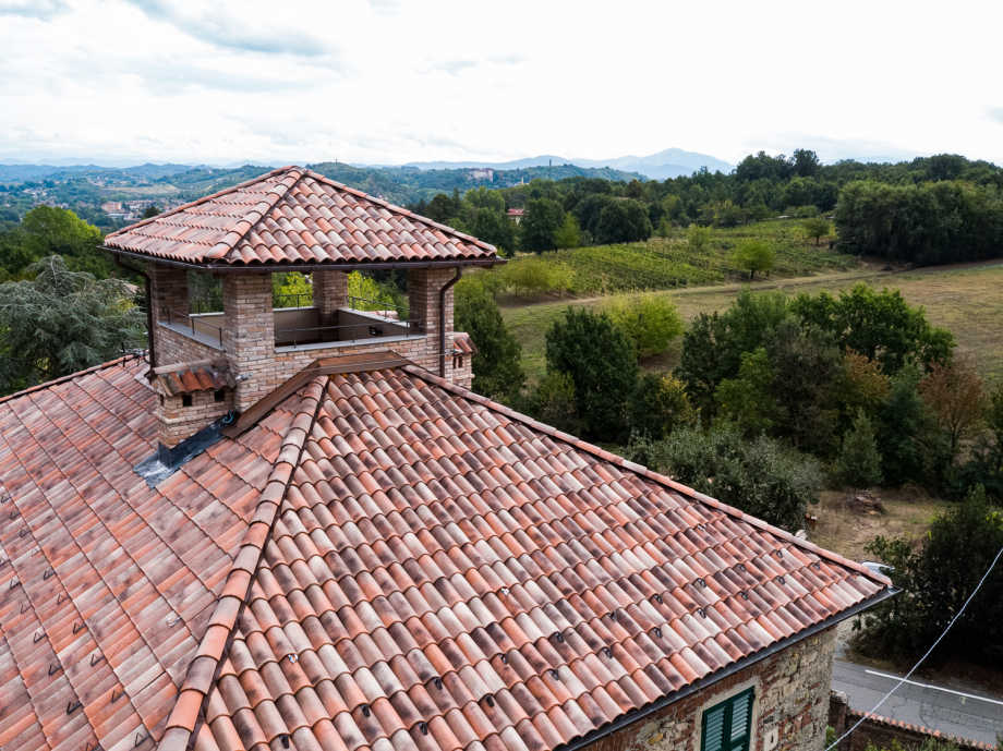 Colore tegole effetto rustico dettaglio