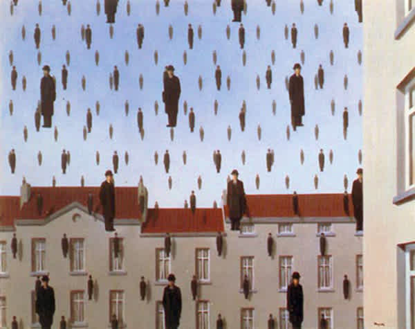 René Magritte, "Golconde"