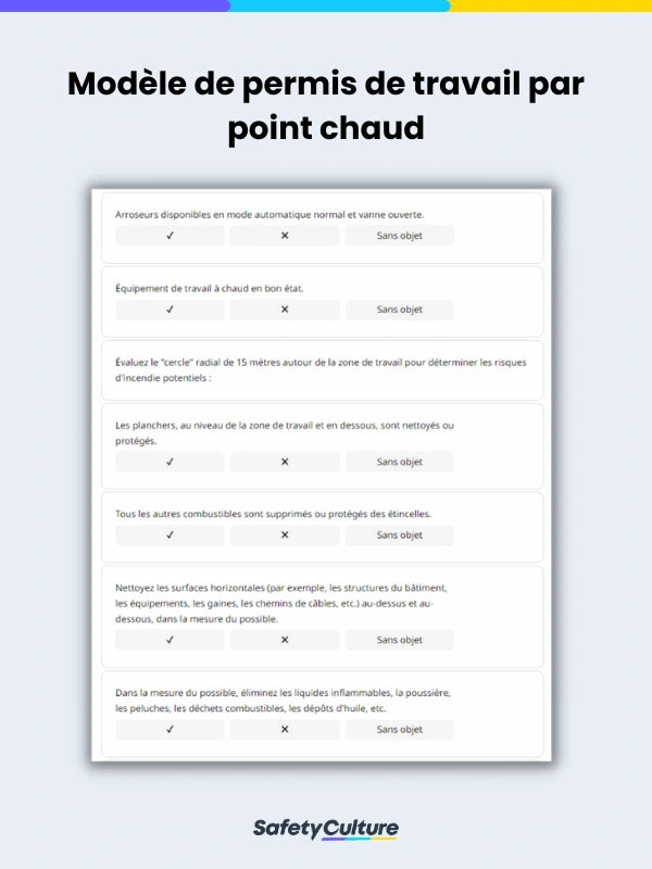 Hot Work Permit Template