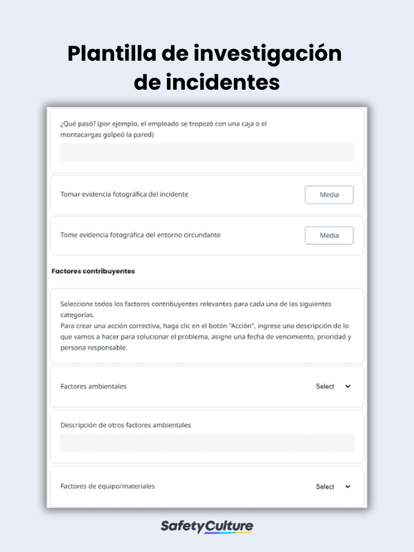 Incident Investigation Checklist