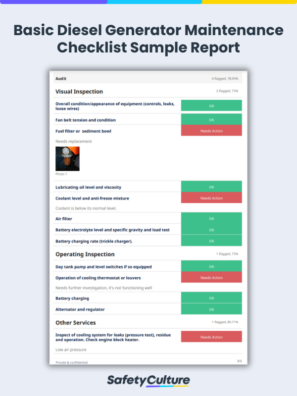 generator maintenance checklist before storage