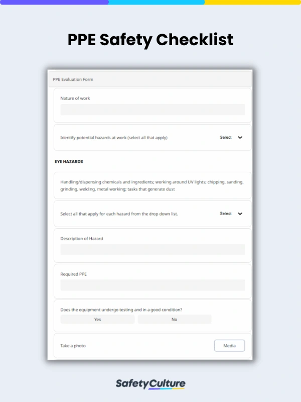 PPE Inspection Checklist