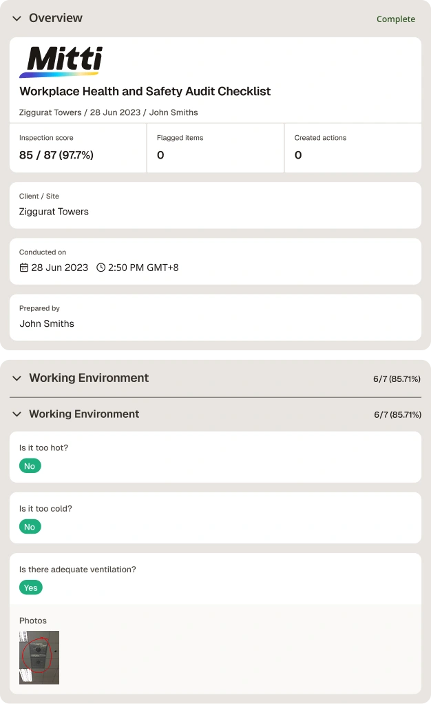Workplace Health and Safety Audit Checklist