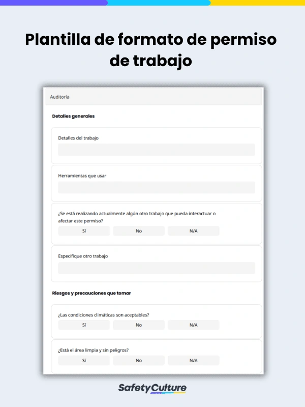 Permit to Work Template