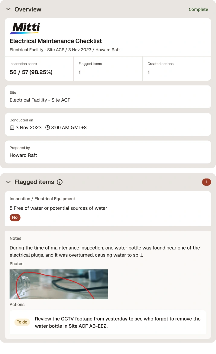 Electrical Maintenance Checklist