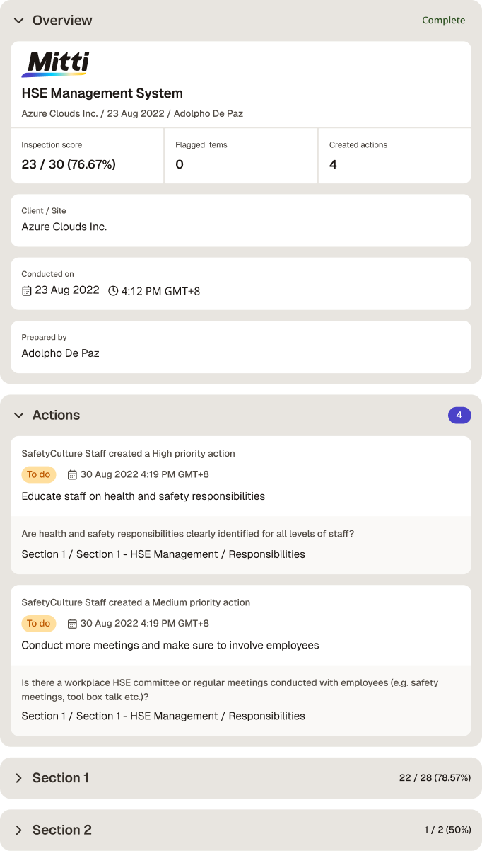 HSE Management System Template