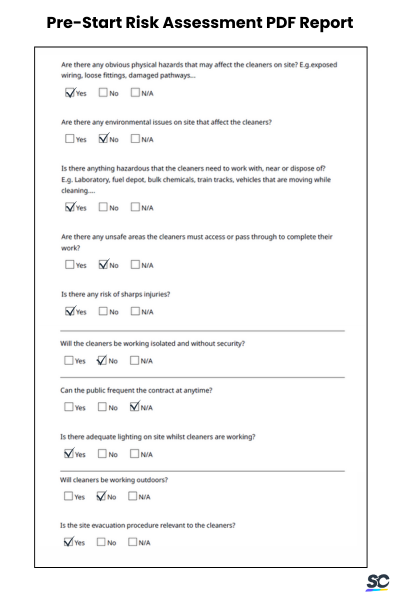 Pre Risk Survey Risk Assessment Template Pdf Fire Risk Assessment Template Download