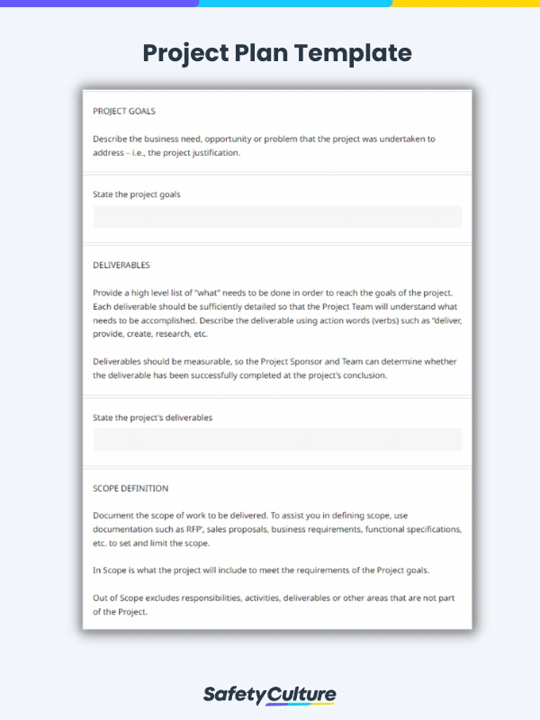 Project Plan Template