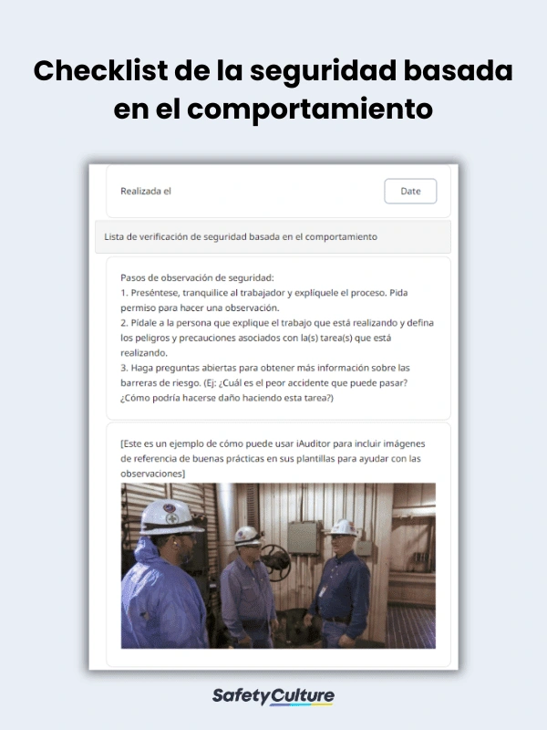 Behavior-based Safety Checklist