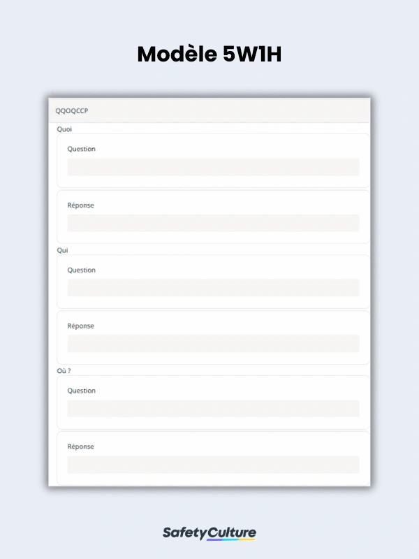 5W1H template