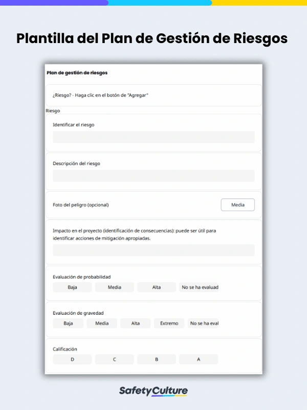 Risk Management Plan Template