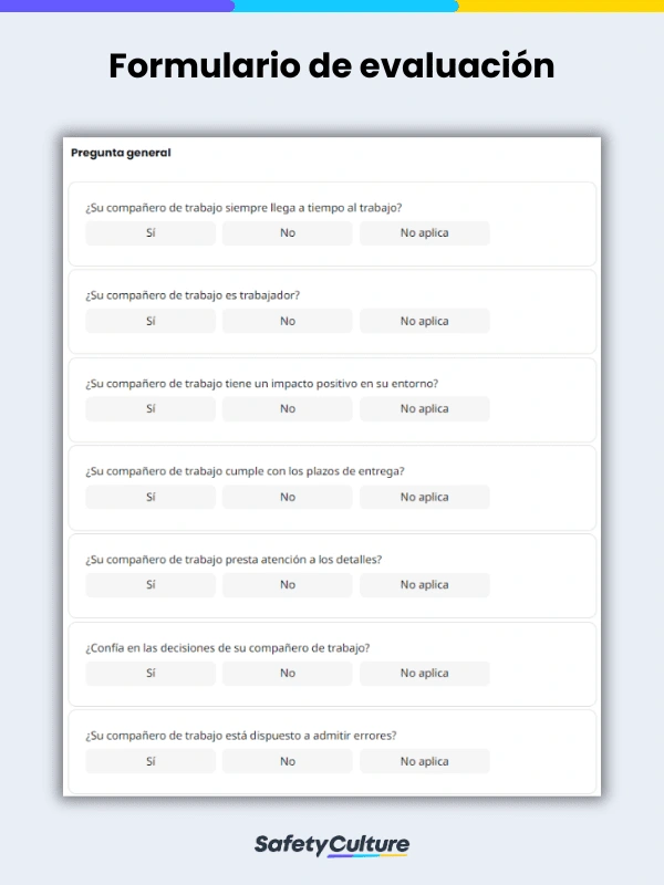 peer evaluation fom